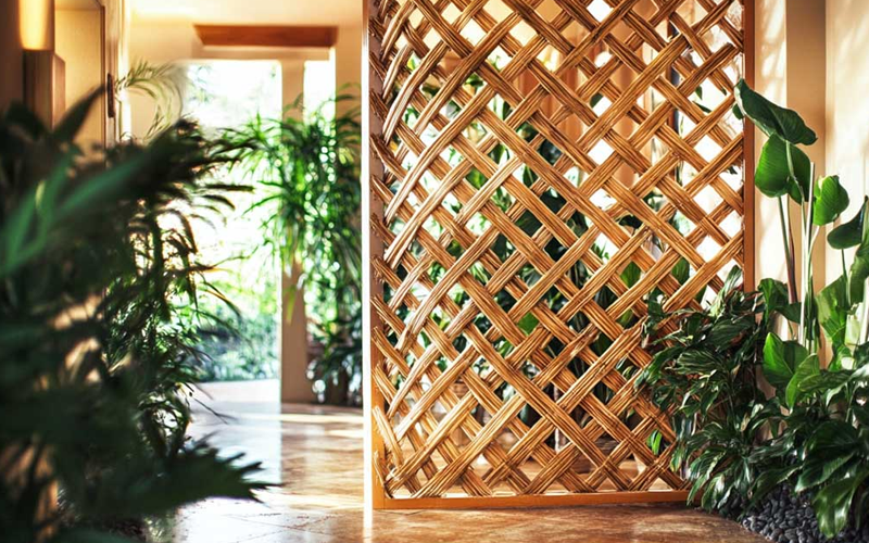 Bamboo Partition Work